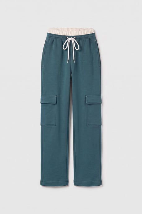 Jugend Unisex Elastischer Taillenweite Weite Jogginghose - Image 3