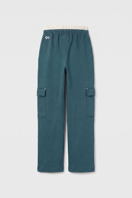 Jugend Unisex Elastischer Taillenweite Weite Jogginghose - Image 4