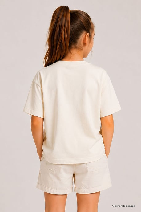 Jugend Unisex Baumwollmischung T-Shirt - Image 3