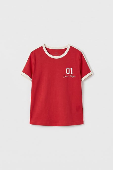 Jugend Unisex Baumwoll-Elasthan T-Shirt - Image 4