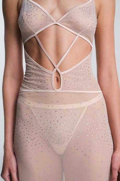 Glitzerstrick Maxi-Loungekleid - Image 2