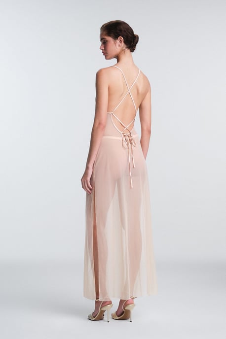 Glitzerstrick Maxi-Loungekleid - Image 4