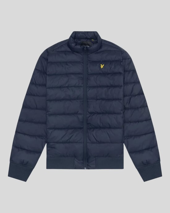 Lyle & Scott � Wattierte Jacke mit Stehkragen, Marineblau - Image 5