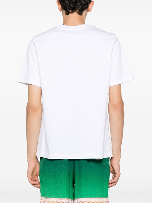 Casablanca Playful Eagle Tennis Club bedrucktes T-Shirt in Weiß - Image 2