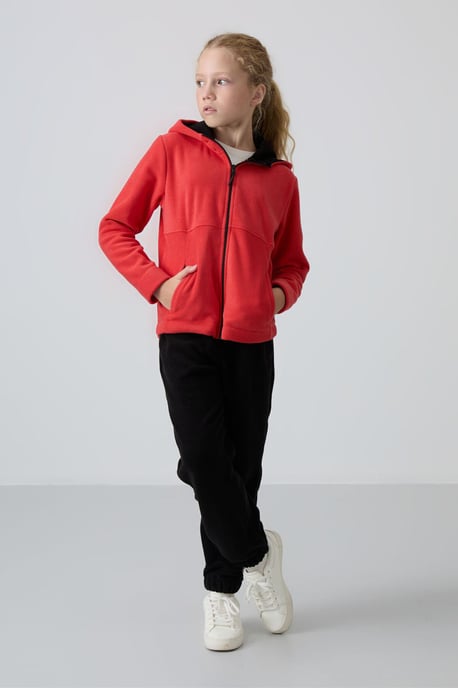 Jugend Unisex Kapuzenzip-Sweatshirt - Image 2