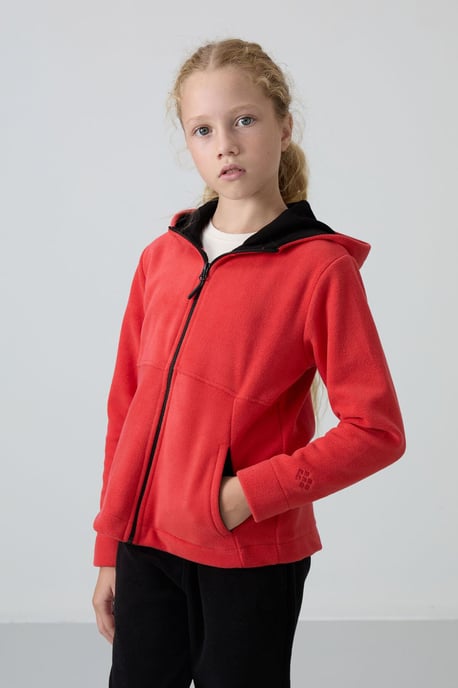 Jugend Unisex Kapuzenzip-Sweatshirt - Image 4