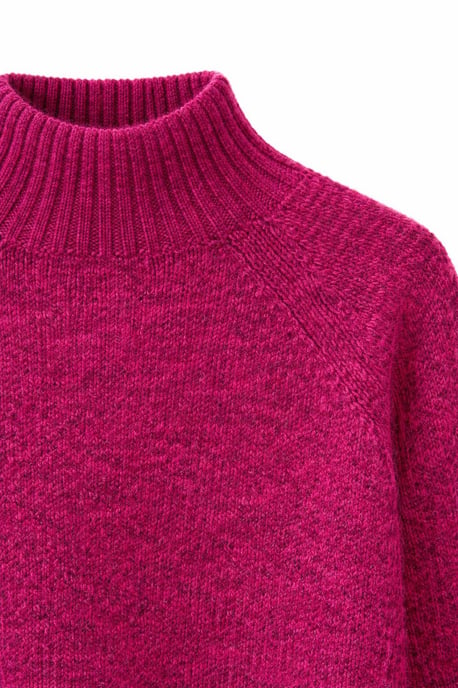 Damen verkürzter strukturierter Strickpullover - Image 2