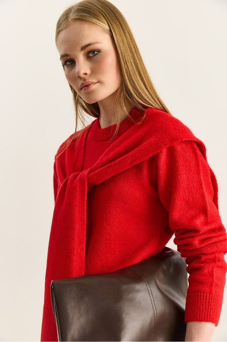 Reguläre Passform Rundhals-Rippstrickpullover - Image 4