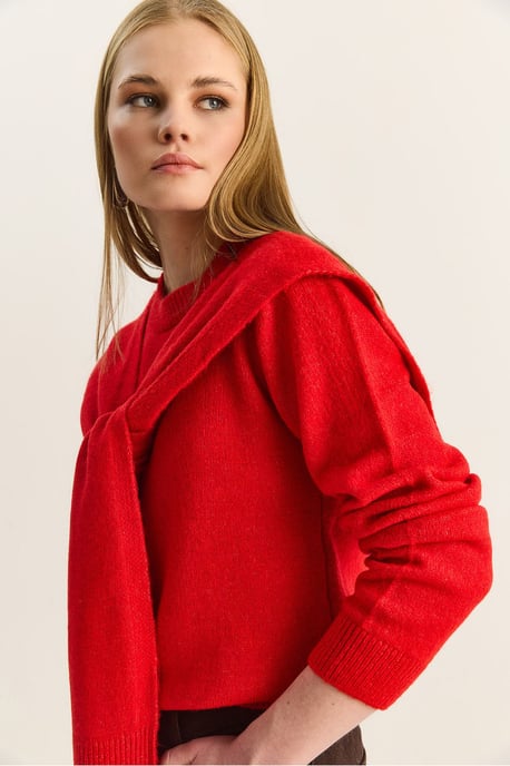 Reguläre Passform Rundhals-Rippstrickpullover - Image 6