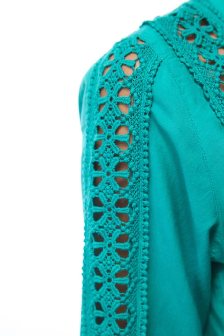 Crop-Bluse mit Bindeband vorne - Image 6