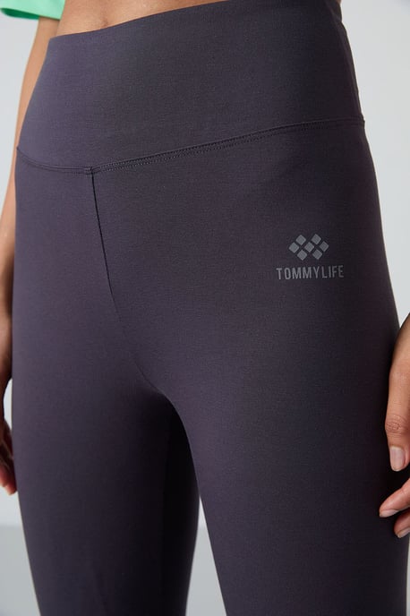 Hochtaillierte Leggings aus Baumwolle und Elasthan - Image 3