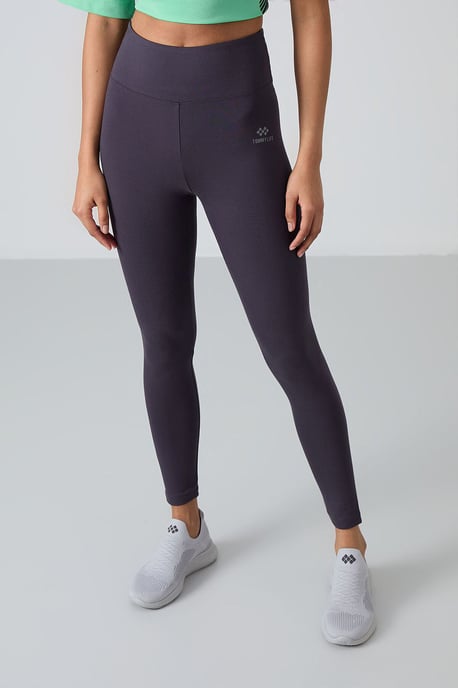 Hochtaillierte Leggings aus Baumwolle und Elasthan - Image 4