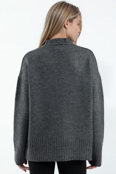 Rippenv-Auschnitt Knopf-Cardigan - Image 2