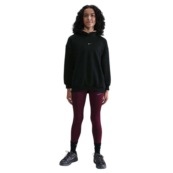 Nike - "Swoosh" Kapuzenpullover für Kinder, Übergroß (Schwarz/Gold) - Image 1