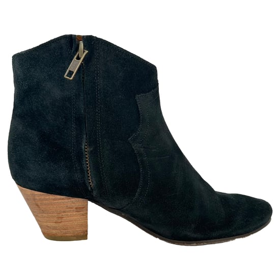 Isabel Marant Dicker Stiefeletten aus schwarzem Wildleder - Image 1