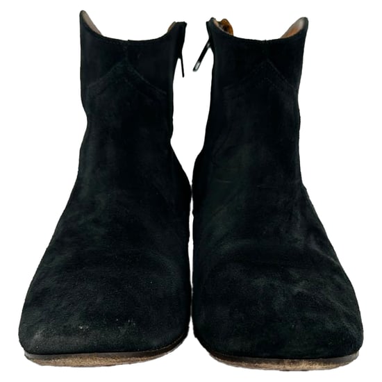 Isabel Marant Dicker Stiefeletten aus schwarzem Wildleder - Image 2
