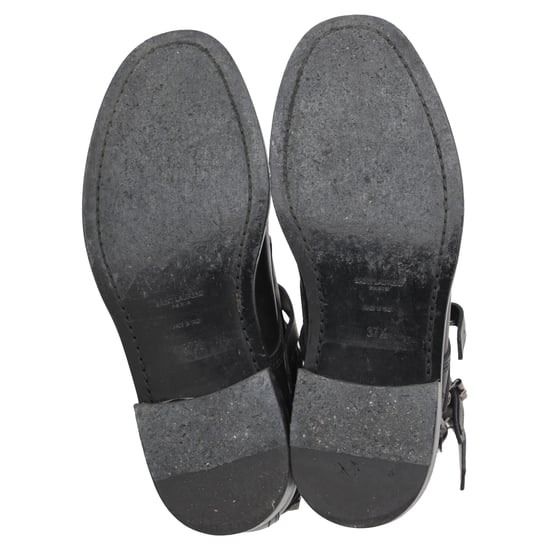Saint Laurent Ranger Stiefeletten mit Nieten aus schwarzem Leder - Image 5