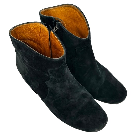Isabel Marant Dicker Stiefeletten aus schwarzem Wildleder - Image 5