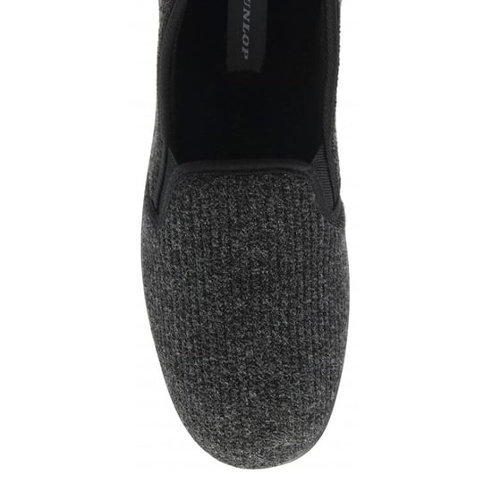 Herren Corduroy Memory Foam Hausschuhe Schwarz UK 7-12 - Image 3