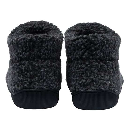 Herren Teddyfleece Hausschuhbooties Charcoal Warm Plüsch UK 7-12 - Image 2