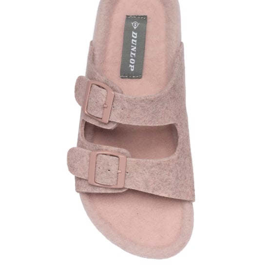 Damen Kunstpelz Doppelschlaufenslipper Offene Zehen UK 3-8 - Image 3