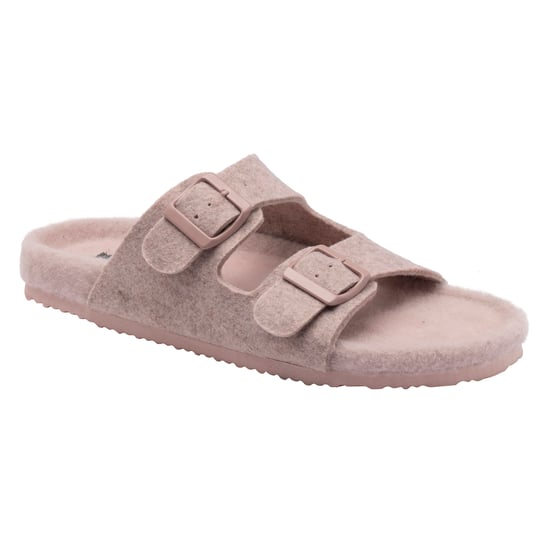 Damen Kunstpelz Doppelschlaufenslipper Offene Zehen UK 3-8 - Image 4