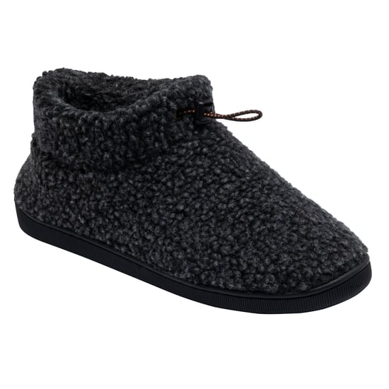 Herren Teddyfleece Hausschuhbooties Charcoal Warm Plüsch UK 7-12 - Image 4