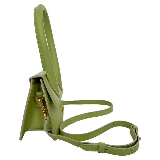 Große Jacquemus Le Chiquito Handtasche aus grünem Kalbsleder - Image 4