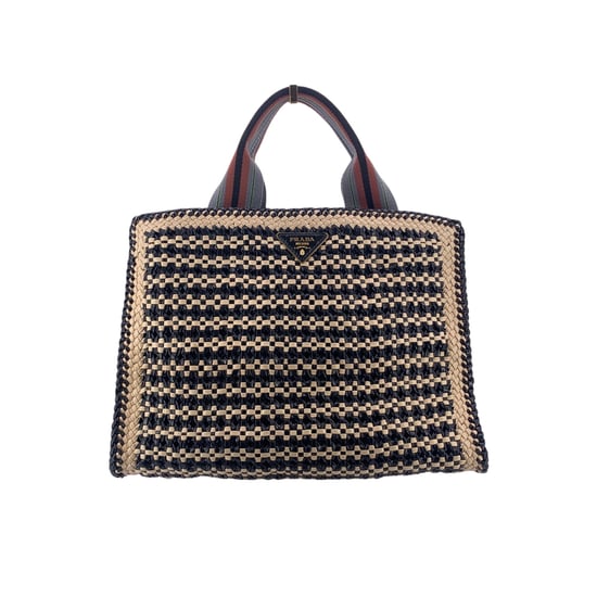 Prada Lederhandtasche Madras - Image 1