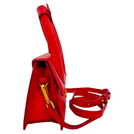 Jacquemus Große Le Chiquito Handtasche aus rotem Kalbsleder - Image 4