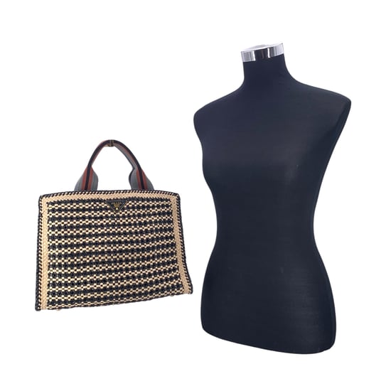 Prada Lederhandtasche Madras - Image 2
