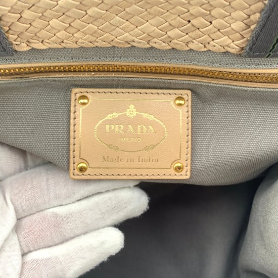 Prada Lederhandtasche Madras - Image 6