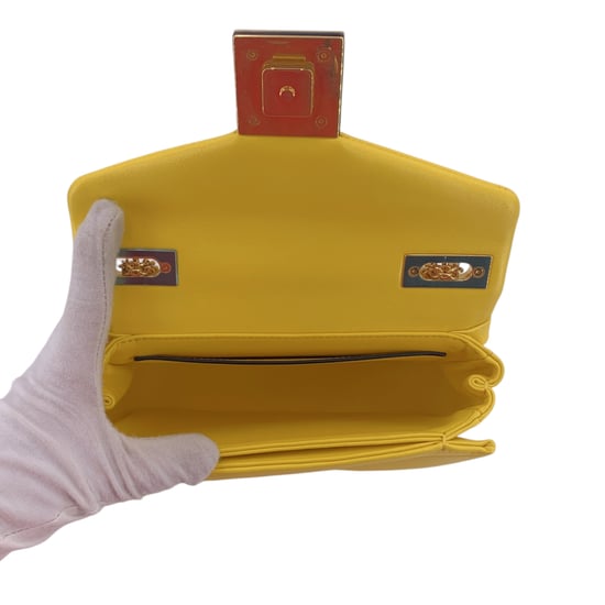 Valentino Pre-owned Garavani Lederschultertasche mit einem Niet - Gelb - Image 5
