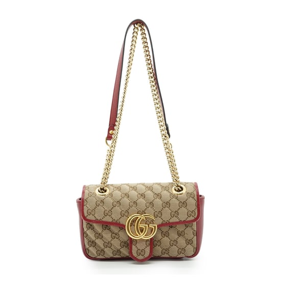 Gucci Schultertasche aus Stoff, GG Marmont - Image 2