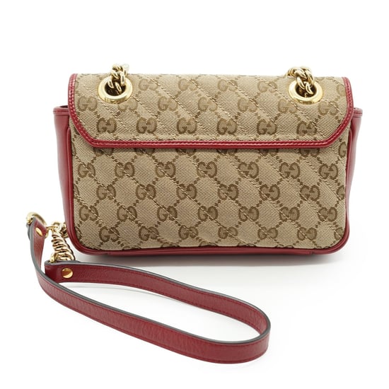 Gucci Schultertasche aus Stoff, GG Marmont - Image 3