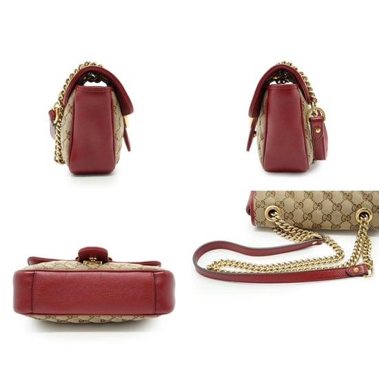 Gucci Schultertasche aus Stoff, GG Marmont - Image 4