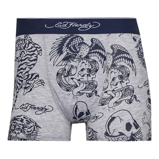 Herren Lonty 5er Pack Baumwollboxershorts Grau Marine Schwarz Unterwäsche - Image 3