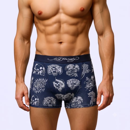 Herren Lonty 5er Pack Baumwollboxershorts Grau Marine Schwarz Unterwäsche - Image 5