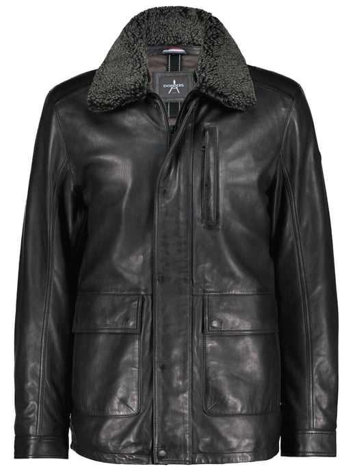 Harbor-Watch Lederfliegerjacke - Schwarz - Image 1