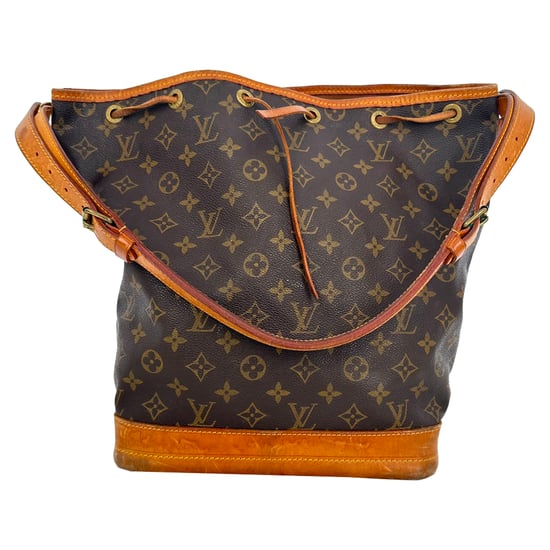 Louis Vuitton Große Noe Monogram Bucket Bag aus braunem beschichtetem Canvas - Image 1