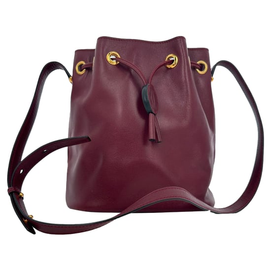 Cartier Must de Cartier Beuteltasche aus burgunderrotem Leder - Image 1