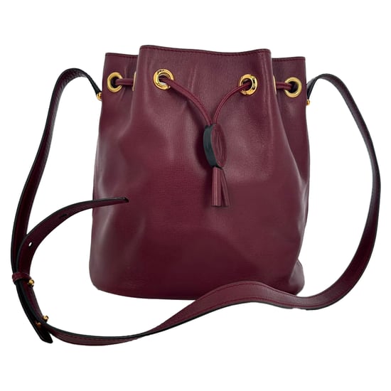 Cartier Must de Cartier Beuteltasche aus burgunderrotem Leder - Image 2