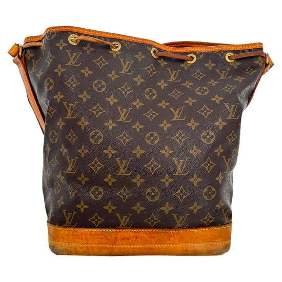 Louis Vuitton Große Noe Monogram Bucket Bag aus braunem beschichtetem Canvas - Image 3