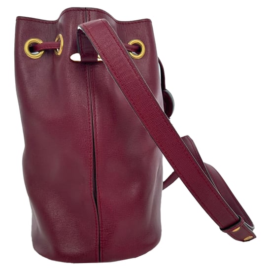 Cartier Must de Cartier Beuteltasche aus burgunderrotem Leder - Image 4