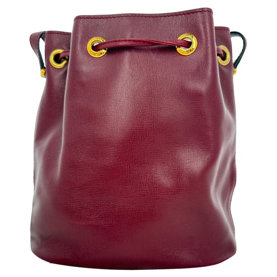 Cartier Must de Cartier Beuteltasche aus burgunderrotem Leder - Image 6