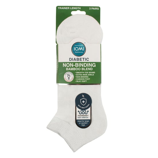 3er-Pack Unisex Bambus Diabetiker Trainingssocken Weich Atmungsaktiv Sanfte Passform Alltag - Image 2
