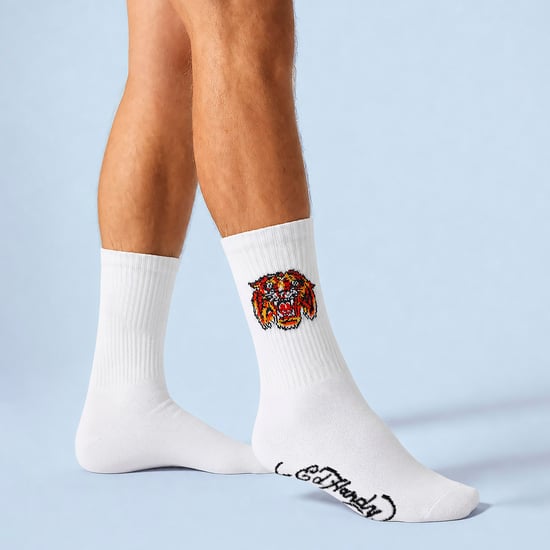 5 Paar Herren Weiße Kniestrümpfe Leichte Sportsocken - Image 3