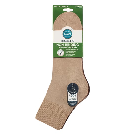 3er-Pack Unisex Bambus Diabetiker Kniestrümpfe Weich Atmungsaktiv Sanfte Passform Für Jeden Tag - Image 2