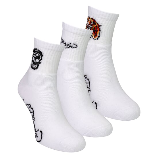 3 Paar Herren Weiße Knöchelsocken Leichtgewicht - Image 3