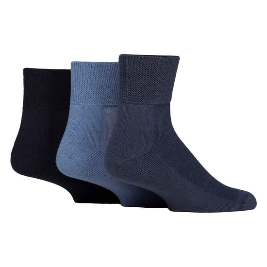 3er Pack Unisex Bambus Diabetikersocken für Knöchel Weich Atmungsaktiv Sanfte Passform Alltag - Image 1
